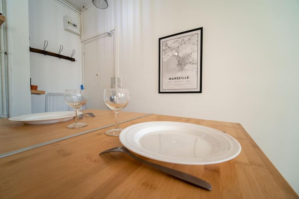 Appartement Tout Equipe 4 Couchages- Vieux Port & Panier Marseille Eksteriør billede